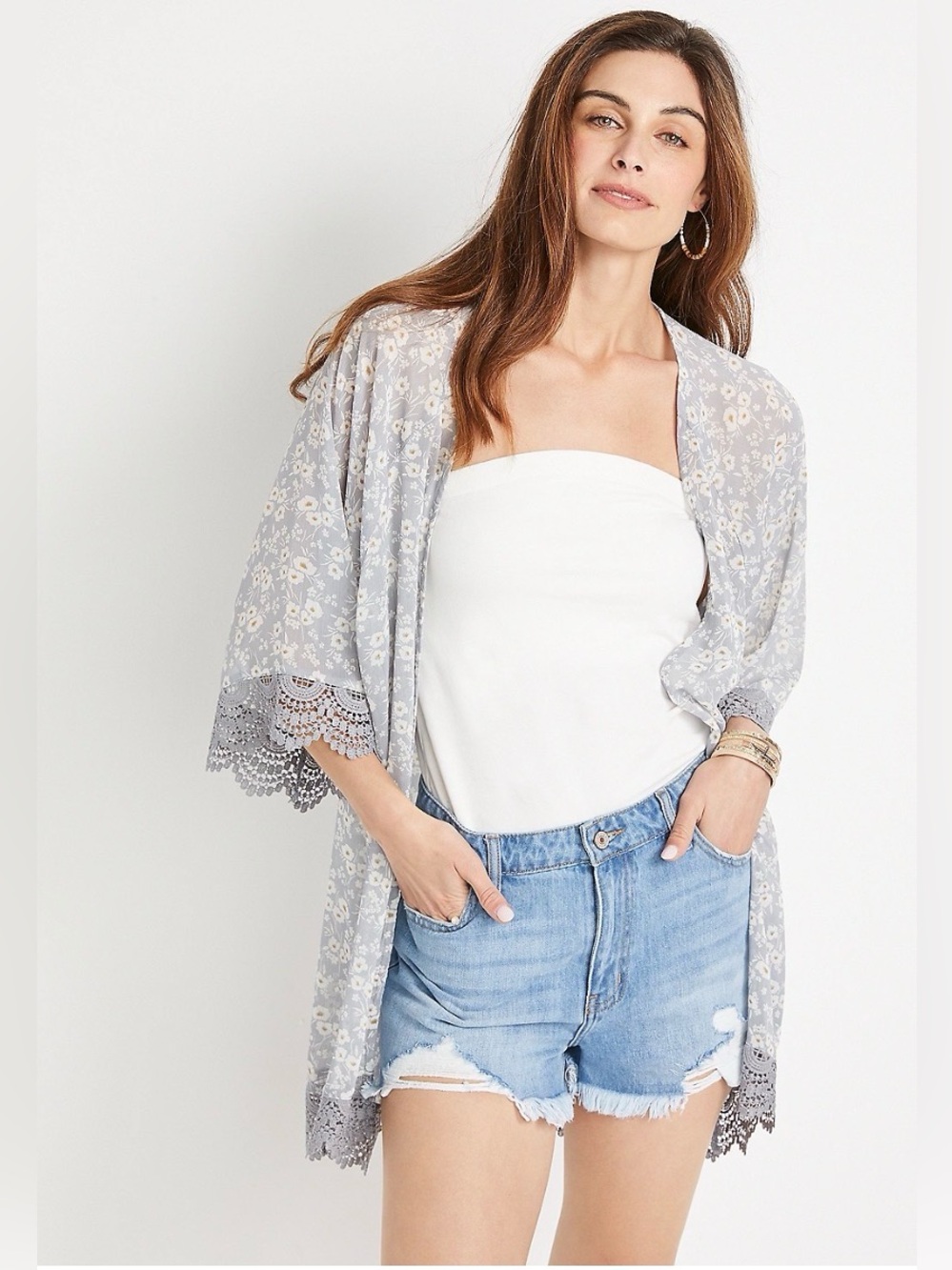 Maurices Floral Kimono
